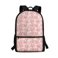 thumbnail image 1 of HUIACONG Pink Heart Pattern School Backpack for Daily Student Use Lightweight Multi Compartment Large Capacity for Boys Girls Ages 6‑18 Back to School, 1 of 6