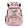 thumbnail image 1 of HUIACONG Pink Koala Bubble Tea Print School Backpack for Girls Age 5-16 Water Resistant Multi Pockets Adjustable Padded Straps Large Capacity Lightweight Bookbag for School Travel Daily Use, 1 of 7