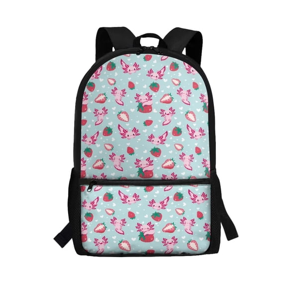 HUIACONG Pink Tiny Floral Pattern Kids Backpack for Teen Boys Large Capacity Water Resistant for Back to School Elementary High School Daily Travel