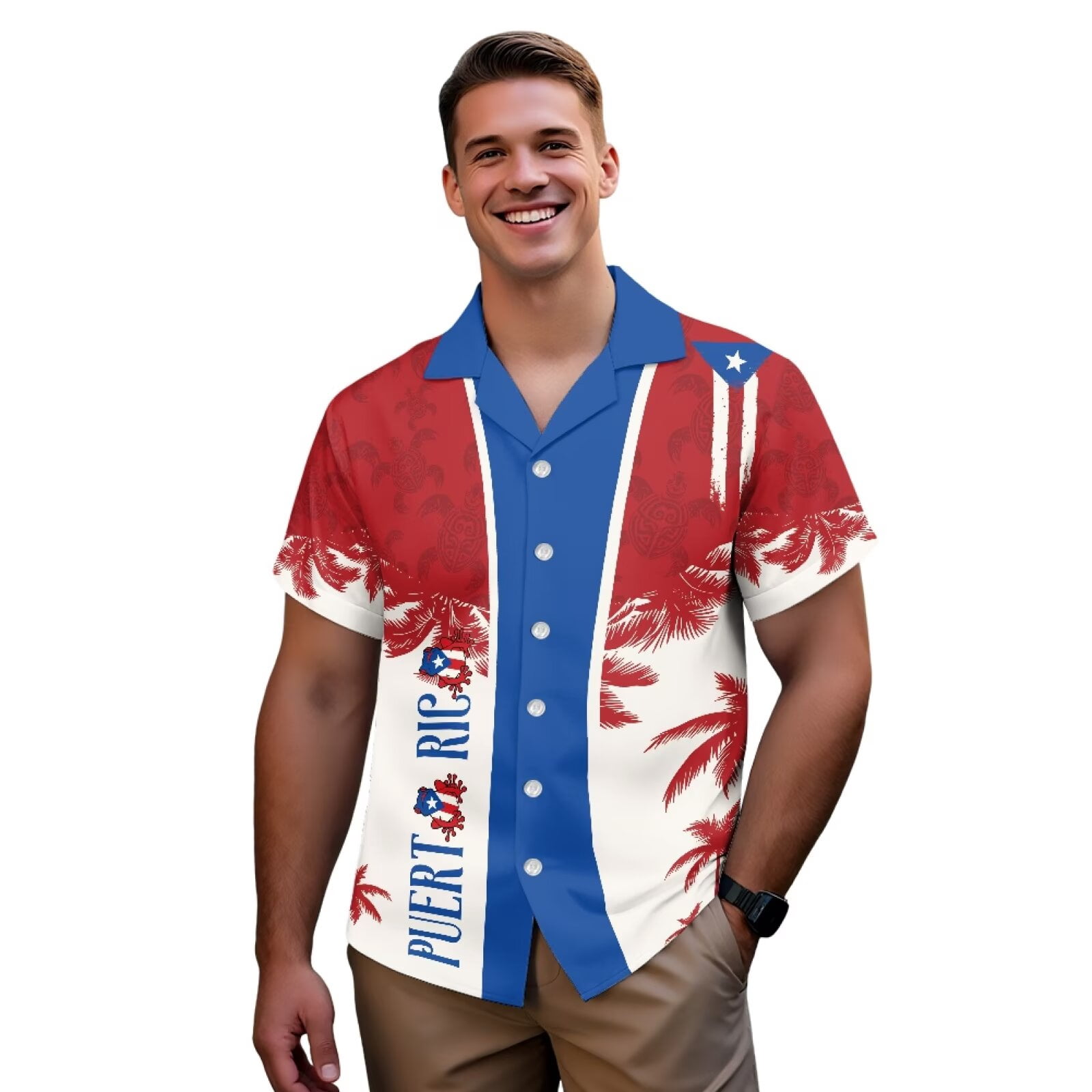 puerto rico dress shirts Isla del Encanto Guayabera item:MCS2301|Mycubanstore