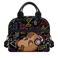 thumbnail image 1 of HUIACONG Reusable Lunch Bag for Hiking, Aluminum Film Adjustable Strap Thermal Tote, Capybara Math Print, Built to Last Durable Insulated Lunch Tote for Picnic, 1 of 10