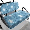 thumbnail image 1 of HUIACONG Sea Turtle and Starfish Design Easy to Install Golf Cart Seat Cover for Sports Cart Car Golf Cart Seats Club Car, Breathable Disassemble Microfiber Towel for Seats, 1 of 7