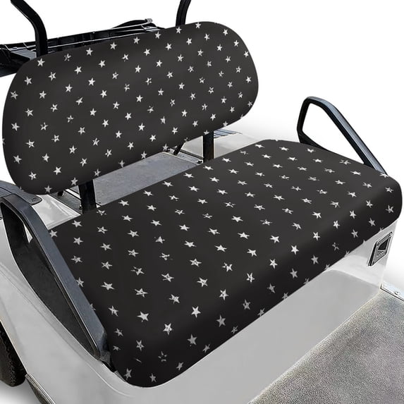 HUIACONG Star Pattern Golf Cart Seat Cushion, Decor Portable Universal Golf Cart Seat Protective Covers for Club Car