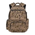 thumbnail image 1 of HUIACONG Tan Camo Bow School Backpack for Boys Girls Ages 6-18 Water Resistant Multi Pocket Padded Adjustable Straps Large Capacity Bookbag for Elementary Middle High School Daily Use, 1 of 7