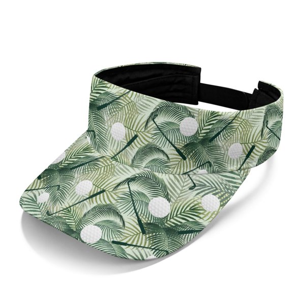 HUIACONG Tropical Leaf Golf Running Hats Adjustable Summer Cap Baseball Holiday Women Man