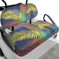 thumbnail image 1 of HUIACONG Tropical Palm Print Universal Golf Cart Seat Covers Cooling & Absorbent Towel Blanket and Backrest Cover, Cute Soft Keep Seat Comfortable and Cool Golf Cart Seat Covers 2 Pack for EZGO, 1 of 7