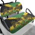 thumbnail image 1 of HUIACONG Tropical Palm Universal 2-Seater Golf Cart Seat Towel Blanket, Machine Washable Elastic Easy to Install Golf Cart Seat Covers Towel for Club Car EZGO, 1 of 7