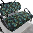 thumbnail image 1 of HUIACONG Tropical Pineapple Golf Cart Towel Blankets, Compatible with Outdoor Golf Carts Funny Golf Cart Seat Covers for 2-Person Seats, 1 of 7