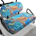 thumbnail image 1 of HUIACONG Turtle and Coral Pattern Anti-Slip Golf Seat Covers for Cart, Washable Soft Foldable Design Golf Cart Seat Covers 2 Piece for EZGO Ezgo Golf Cart, 1 of 7