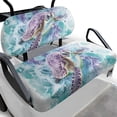 thumbnail image 1 of HUIACONG Turtle Watercolor Golf Cart Seat Covers 2 Piece Lightweight for 2 Person Seats EZGO, Washable Non-Slip Golf Cart Seats Towel Super Soft, 1 of 7