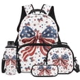thumbnail image 1 of HUIACONG USA Star Bow Kids Backpack Set for Girls with Lunch Box Insulated Water Bottle 4Pcs Backpack and Water Bottle Cover with Padded Strap for Girl Kid Students Elementary Middle School Age 8-12, 1 of 7