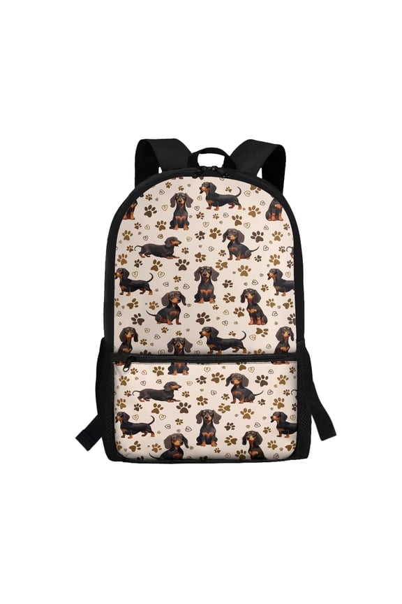 Vintage Bear Floral Kids Backpack for Daily School Use Multi Compartment Water Repellent Large Capacity for Boys Girls Students 6‑18