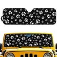 thumbnail image 1 of HUIACONG Dog Paw Print Windshield Sunshade Front Window Sun Shade Foldable Sun Visor for Jeep Wrangler TJ JK JKU Sport Sahara Rubicon 2 Door & 4 Door, 1 of 6