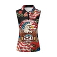 thumbnail image 1 of HUIACONG Workout Tank Tops with Patriotic Eagle Design, Athletic Tops for Golf and Outdoor Training, Half Zip Sleeveless Style, 1 of 7