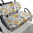 thumbnail image 1 of HUIACONG Yellow Floral Universal Golf Cart Seat Covers 2 Piece, Soft Breathable Universal Fit Golf Cart Seat Cover Protector for Ezgo and Other 2 Person Seats 2-Passenger Seats, 1 of 7