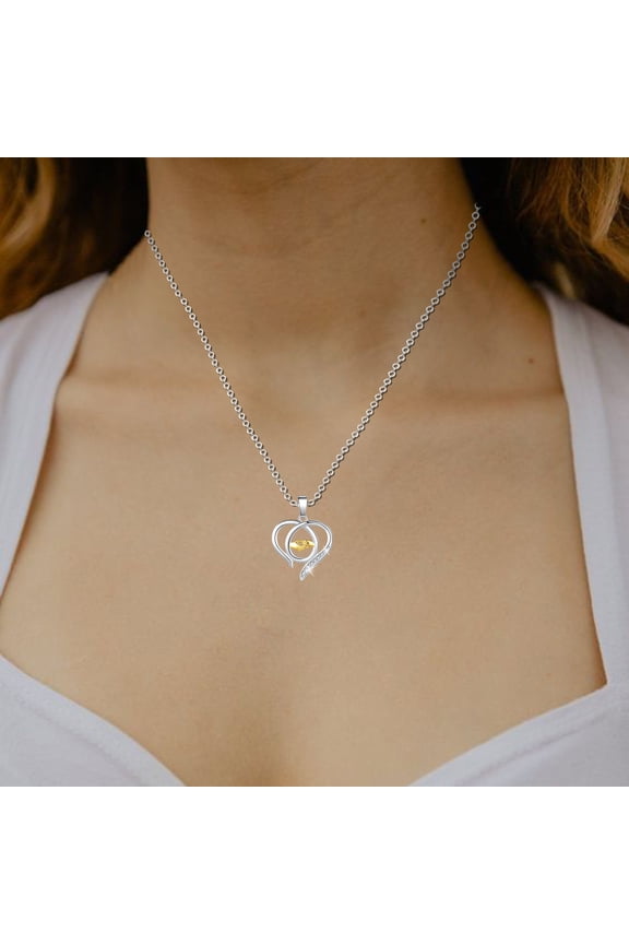 Big Hands Holding Small Hands Necklace Hand Heart Shaped Necklace Pendant Clearance