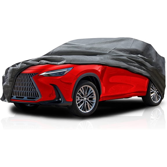 HUICHENG 5-Layer Car Cover for Lexus RX350/RX350h F Sport 2016-2026 SUV 4-Door  Semi-Custom Fit, Full Coverage, All-Weather (Pollution/Dust/Sun/Snow/Rain/Hail), Breathable