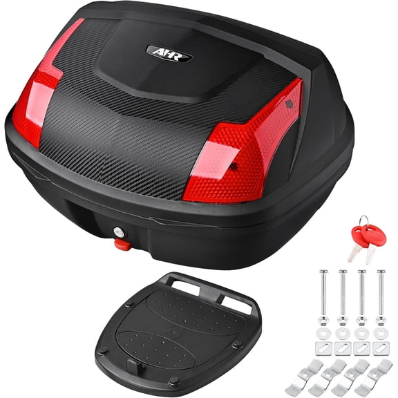 HUICHENG AHR 48L Motorcycle Top Case Tail Box Trunk Tour Storage Box for Motorcycles