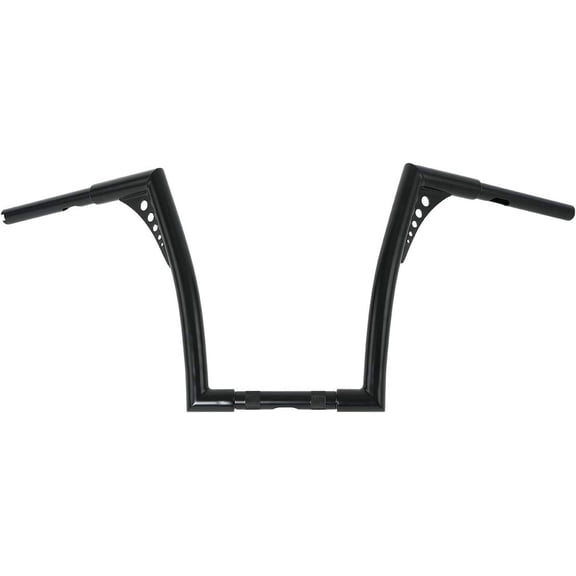 HUICHENG Motorcycle 1-1/4" Ape Hangers 14" Rise Batwing Handlebar Black, For Harley Softail/FLST/FXST/Sportster XL/Dyna/Road King