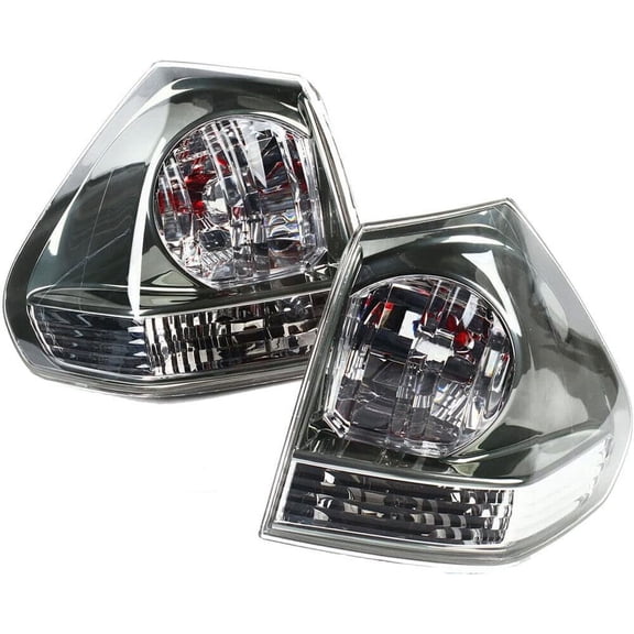 HUICHENG Tail Light Pair for 2004-2009 Lexus RX330  Halogen  Left & Right  Replaces 815500E010, 815600E010, LX2801118