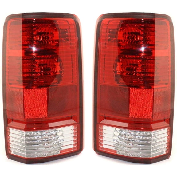 HUICHENG Tail Lights Assembly Set For Dodge Nitro 2007-2011 SUV Halogen Driver & Passenger Side