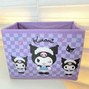 HUIFEIFEI Sanrio Kawaii Kuromi My Melody Storage Box Girls Cute Cartoon Anime Cinnamoroll Pompompurin Desktop Foldable Box Gift for Kids