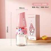 HUIFEIFEI Sanrios Anime Hellokittys My Melody Cinnamoroll Kawaii Leak-Proof Glass Oil Pot Automatic Opening and Closing Kitchen Container