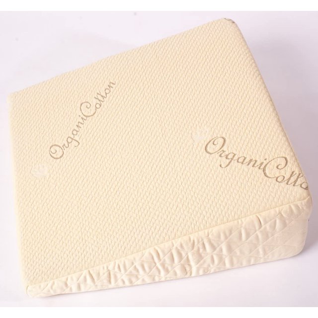 HUIGEXUAN 8" Natural Durable Latex Reflux Bed Wedge Pillow with Natural