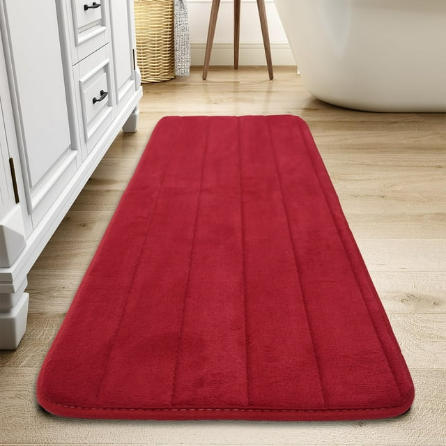 HUIMART 47" x 16" Bathroom Rugs Absorbent Soft Memory Foam Bath Rug