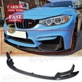 thumbnail image 2 of Carbon Fiber Style Front Bumper Lip Spoiler For BMW M3 F80 M4 F82 F83 2015-2020 - 4pc Body Kit 2 of 2