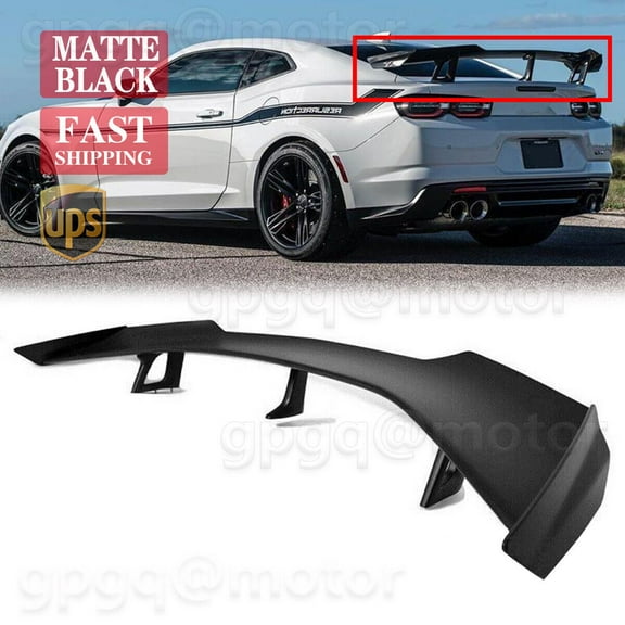 HUIMART For Chevy Camaro 2016-2022 ZL1 1LE Style Matte Black Rear Wing Trunk Spoiler