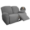 HUIMART Recliner Loveseat Slipcover 6 Pieces Dual Stretch Recliner Sofa Covers for 2 Seat Dual