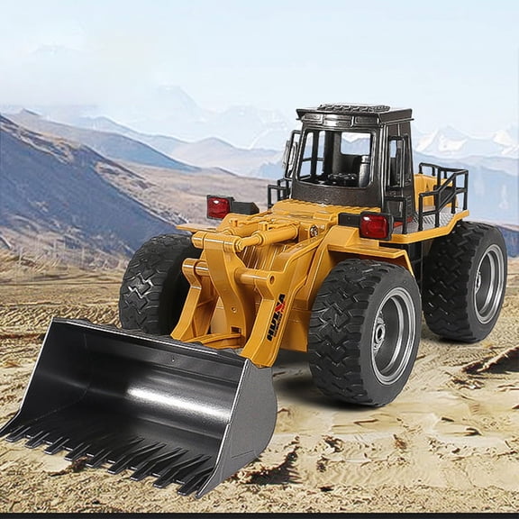 HUINA 1/18 520 Loader Model RC Toys 2.4G Radio Control Car Battery Lights Bucket