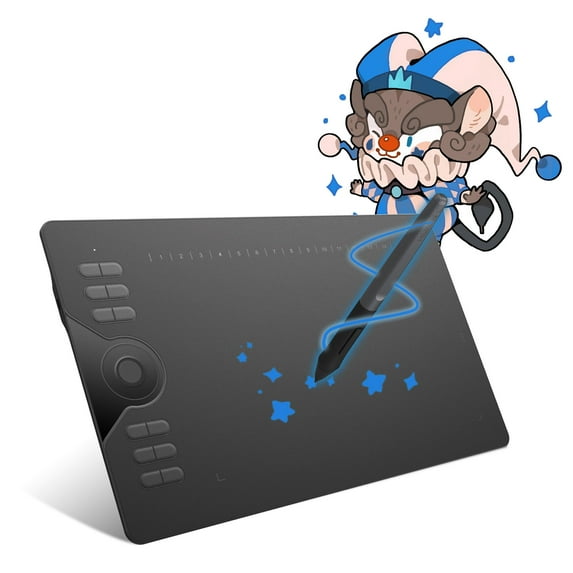 Huion HS610 Black Graphics Drawing Painting Tablet with Android Support and 8192 pressure levels