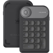 HUION Keydial Mini Bluetooth Programmable Keypad with Dial 5 Keys Anti-ghosting 18 Customized Keys, Wireless Shortcut Keyboard for Drawing Tablet, PC, MacBook, Surface Pro, Laptops
