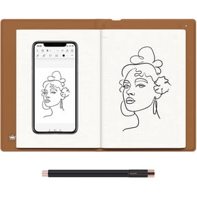 HUION Note 2-in-1 Digital Notebook Drawing Tablet, Battery-Free Pen, Bluetooth Wireless, Paper Tablet Electronic Writing Pad, Refillable A5 Notepad, 9.5 x 7 in