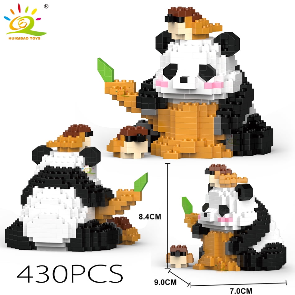 Dawdix Panda Mini Building Blocks Set, Panda Cute Animals Building Set
