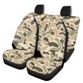 thumbnail image 1 of HUISEFOR 4 Pack Car Seat Cover Full Set Elastic Polyester Anti Slip Comfortable, All‑Season Protection, Front and Back Split Bench Protector, Universal Fit for SUV Sedan, 1 of 7