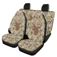 thumbnail image 1 of HUISEFOR 4 Pcs Deer Camo Bow Car Seat Cover Set Elastic Breathable Soft, Anti Slip, All‑Season Protection, Front and Back Seat Covers Protectors, Fits for Vehicle Cars SUV, 1 of 6