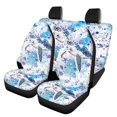 thumbnail image 1 of HUISEFOR 4 Pieces Car Seat Covers Full Set Breathable Soft Front and Back Seat Covers Protectors Elastic Easy to Installation Universal Fit for Most Cars SUVs, Sea Turtle, 1 of 6