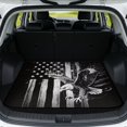 thumbnail image 1 of HUISEFOR American Flag Eagle Car Trunk Mat Stylish All Weather Trunk Protection Cargo Liner 29" x 39" Easy Installation Universal Fit for Most Cars SUV, 1 of 7