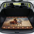 thumbnail image 1 of HUISEFOR Aztec Horse Car Trunk Mat, Universal Car Trunk Mat Non-Slip Anti-Scratch Cars Accessories Full Protection Suitable for Most Cars, 1 of 7