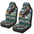thumbnail image 1 of HUISEFOR Aztec Tribal Eagle Car Seat Cover Breathable Elastic Car Front Seat Covers Soft Removable Automotive Accessories Universal Size Fit for Most Sedan SUV, 1 of 7