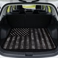 thumbnail image 1 of HUISEFOR Black American Flag Car Trunk Mat Non-Slip All Weather Trunk Protection Cargo Liner Anti-Scratch Full Protection Universal Fit for Most Vehicle, 1 of 7