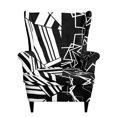 thumbnail image 1 of HUISEFOR Black White Geometric Wingback Chair Covers, Stretch Wing Chair Slipcovers, Full Protection, Anti‑Slip & Wear‑Resistant, Stretchable, for Living Room Wingback Sofa Chair, 1 of 7