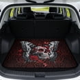 thumbnail image 1 of HUISEFOR Butterfly Skull Car Trunk Mat 29" x 39" Anti-Scratch Non-Slip Cars Accessories Full Protection Easy Installation Universal Fit for Most Cars SUV, 1 of 7