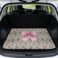 thumbnail image 1 of HUISEFOR Camo Bow Car Trunk Mat 29" x 39" Cargo Mat Rear Trunk Liner Non-Slip Anti-Scratch Cars Accessories Easy Installation Universal Fit for Most Cars SUV, 1 of 7
