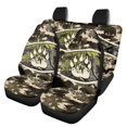 thumbnail image 1 of HUISEFOR Camo Hunting Car Seat Cover Set Elastic Anti Slip Front and Back Split Bench Protector Breathable Interior Auto Accessories Universal Fit for Most Sedan SUVs, 1 of 6