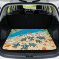 thumbnail image 1 of HUISEFOR Car Trunk Mat, Universal Car Trunk Mat 29" x 39", Beach Sea Turtles Cargo Mat Rear Trunk Liner Scratchproof Non-Slip Universal Fit for Most Vehicle, 1 of 7