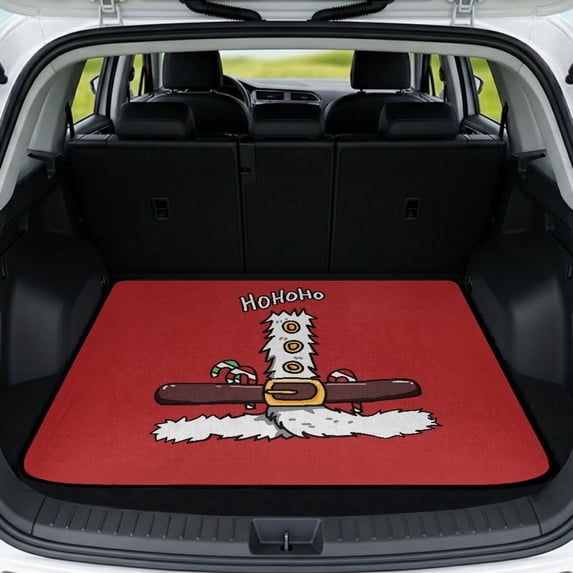 HUISEFOR Cartoon Christmas Car Trunk Mat 29" x 39" Full Protection All Weather Trunk Protection Cargo Liner Easy Installation Vehicle Interior Accessories for Cars, SUVs